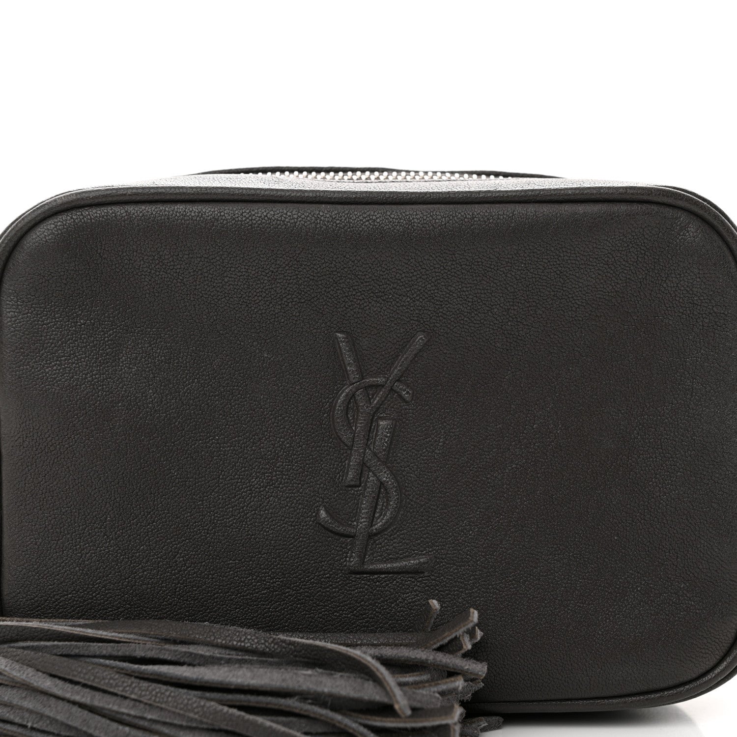 Saint Laurent Lambskin Monogram Lou Belt Bag Asphalt 9 of 16