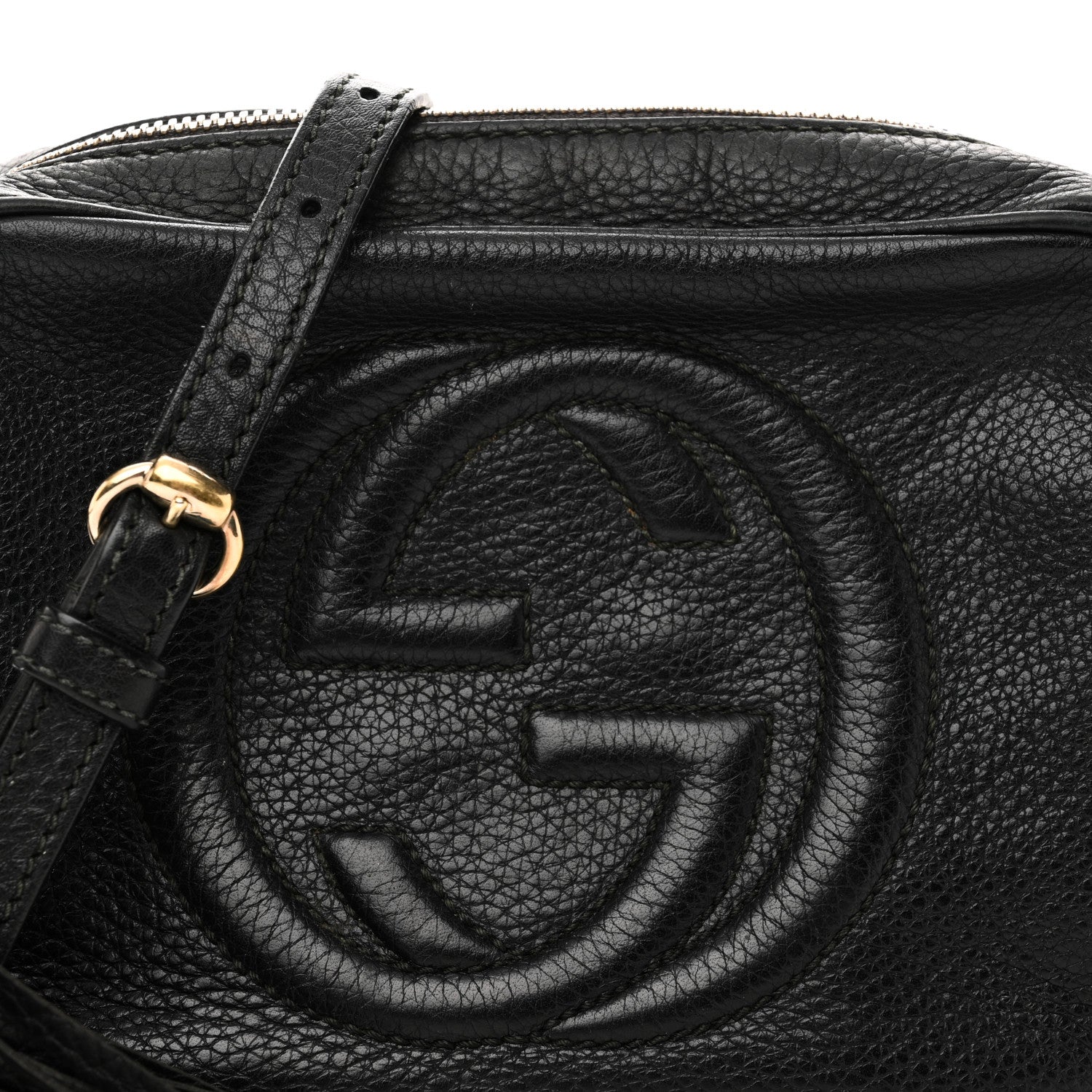 Gucci Pebbled Calfskin Small Soho Disco Bag Black 8 of 12