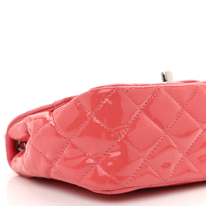 Chanel Patent Quilted Mini Square Flap Pink 9 of 12