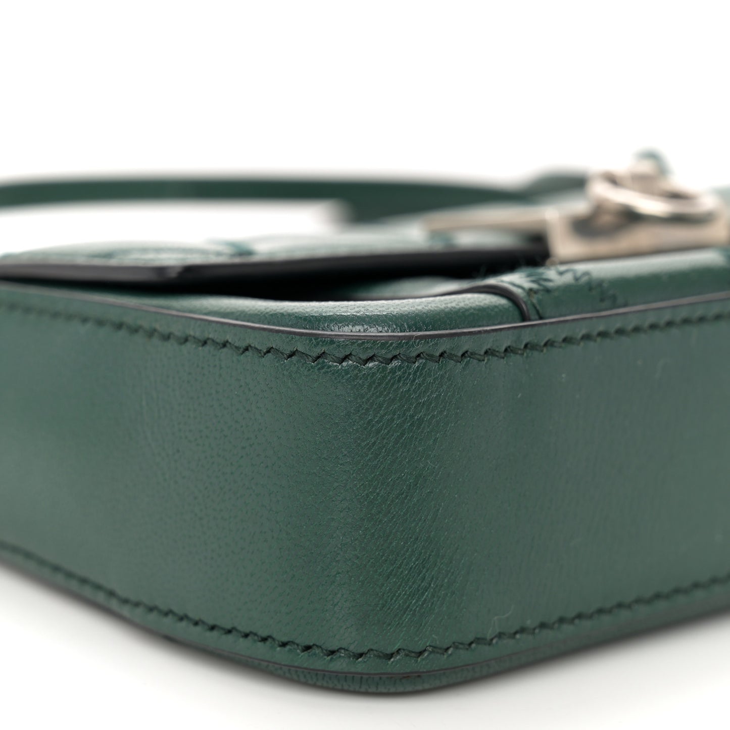 Goatskin Quilted GV3 Mini Pocket Convertible Bag Green Forest
