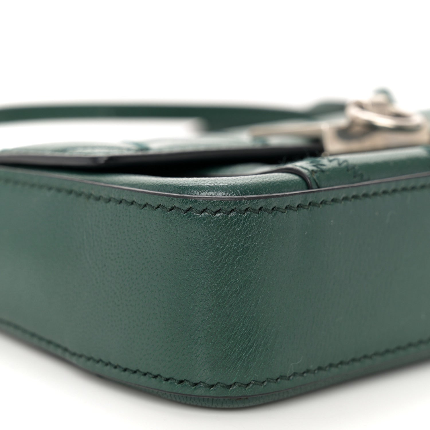 Givenchy Goatskin Quilted GV3 Mini Pocket Convertible Bag Green Forest 9 of 10