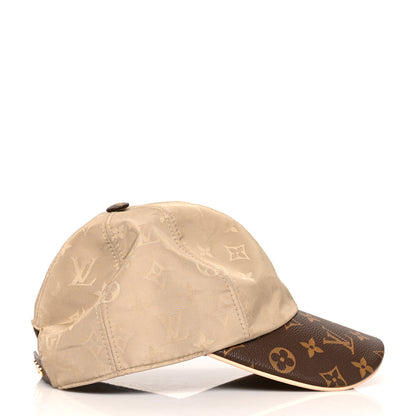Louis Vuitton Monogram Polyester Silk LV Get Ready Cap M Beige 5 of 9