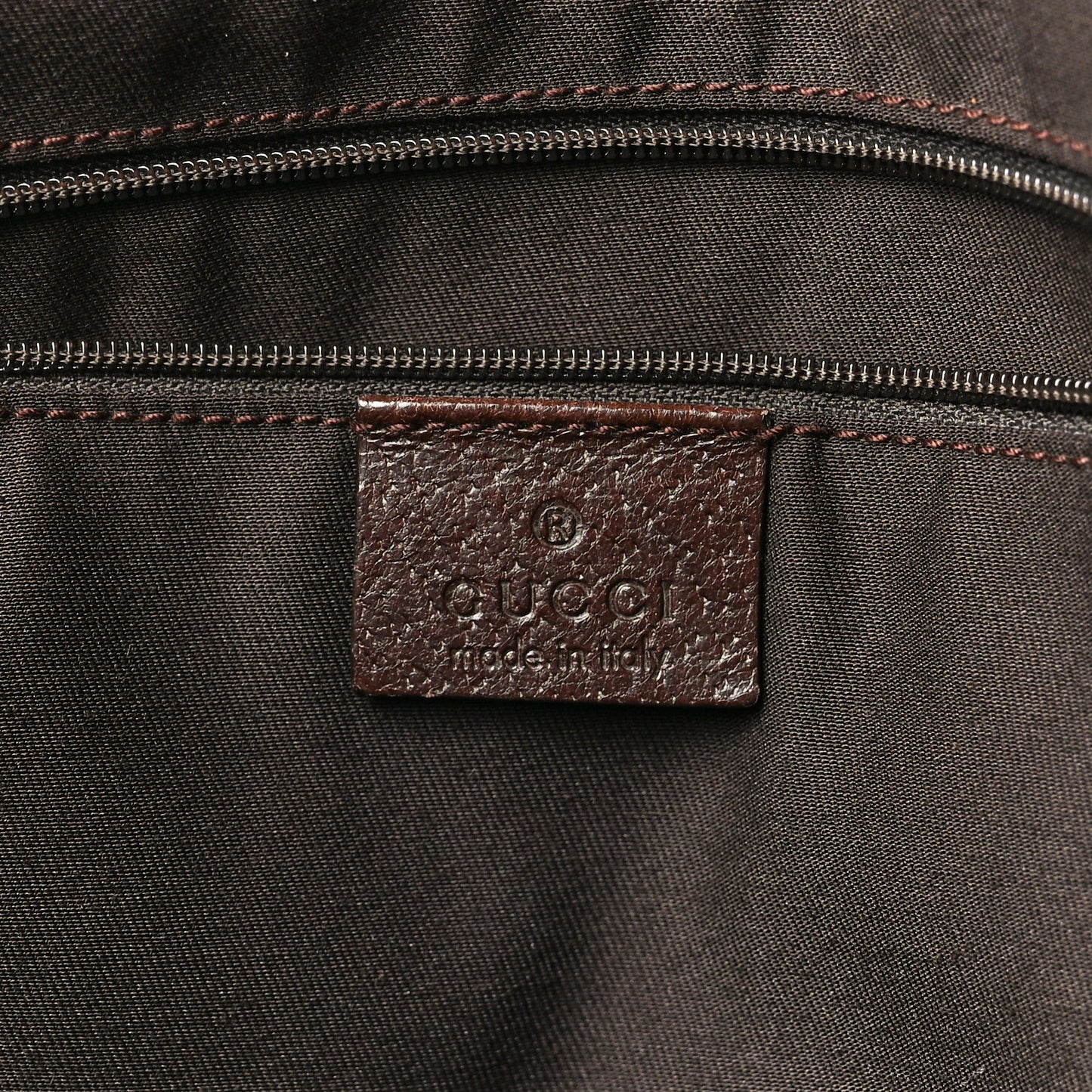 GG Monogram Web Pop Tote Dark Brown