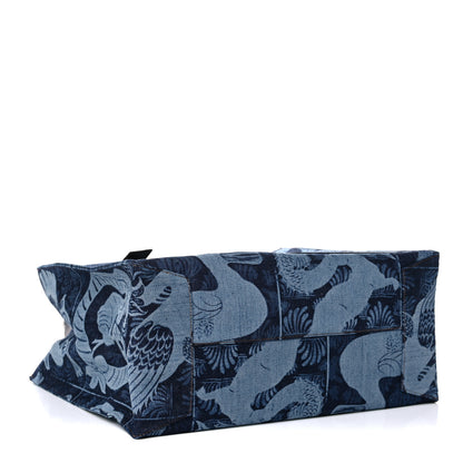 Loewe Denim Calfskin Buckle Tiles Tote Indigo 4 of 11