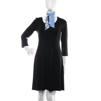 Hermes Silk Coup De Fouet Au Bloc Twilly Bleu Blanc Rose 2 of 5