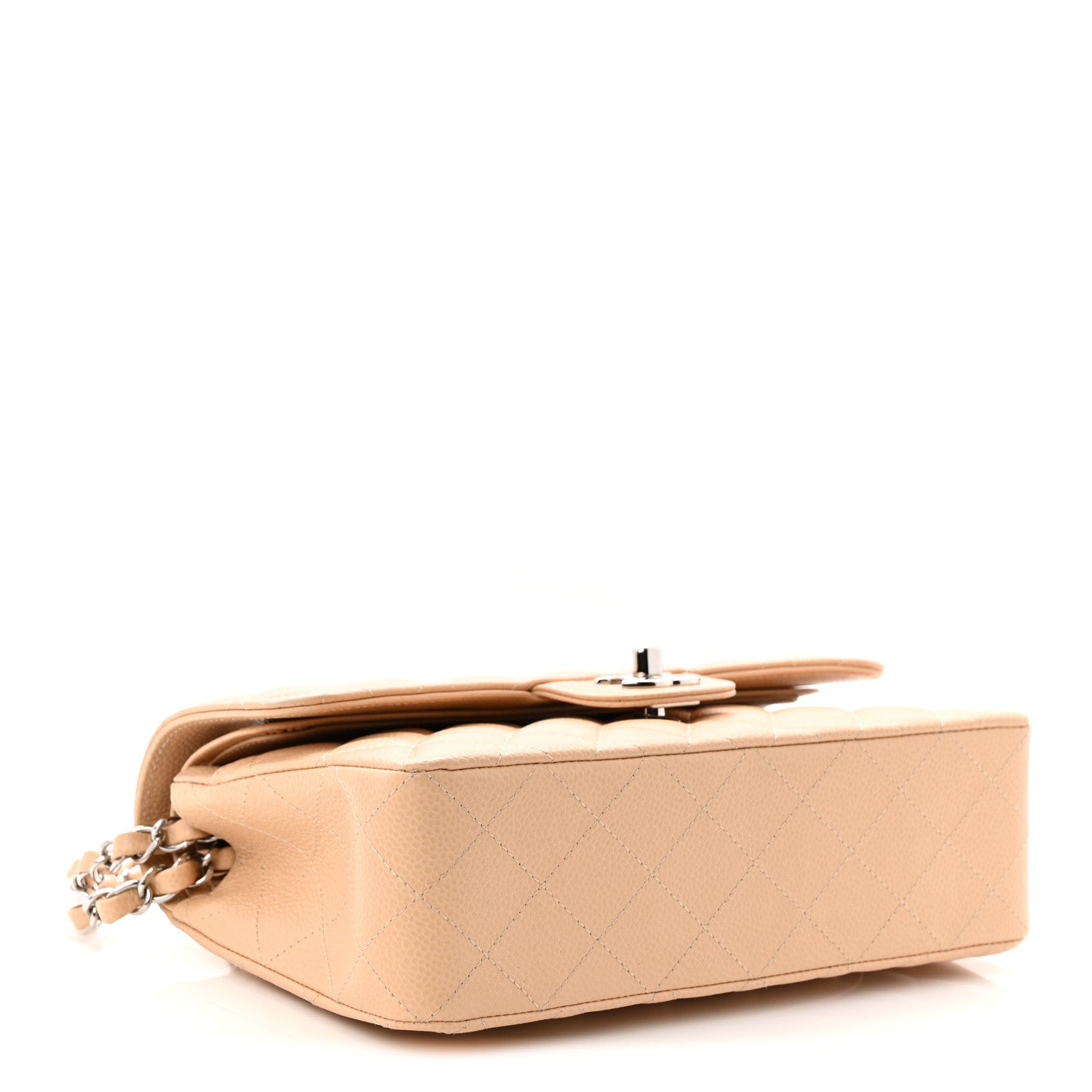 Chanel Caviar Quilted Small Double Flap Beige 4 of 12