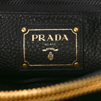 Prada Vitello Daino Tote Black 6 of 8