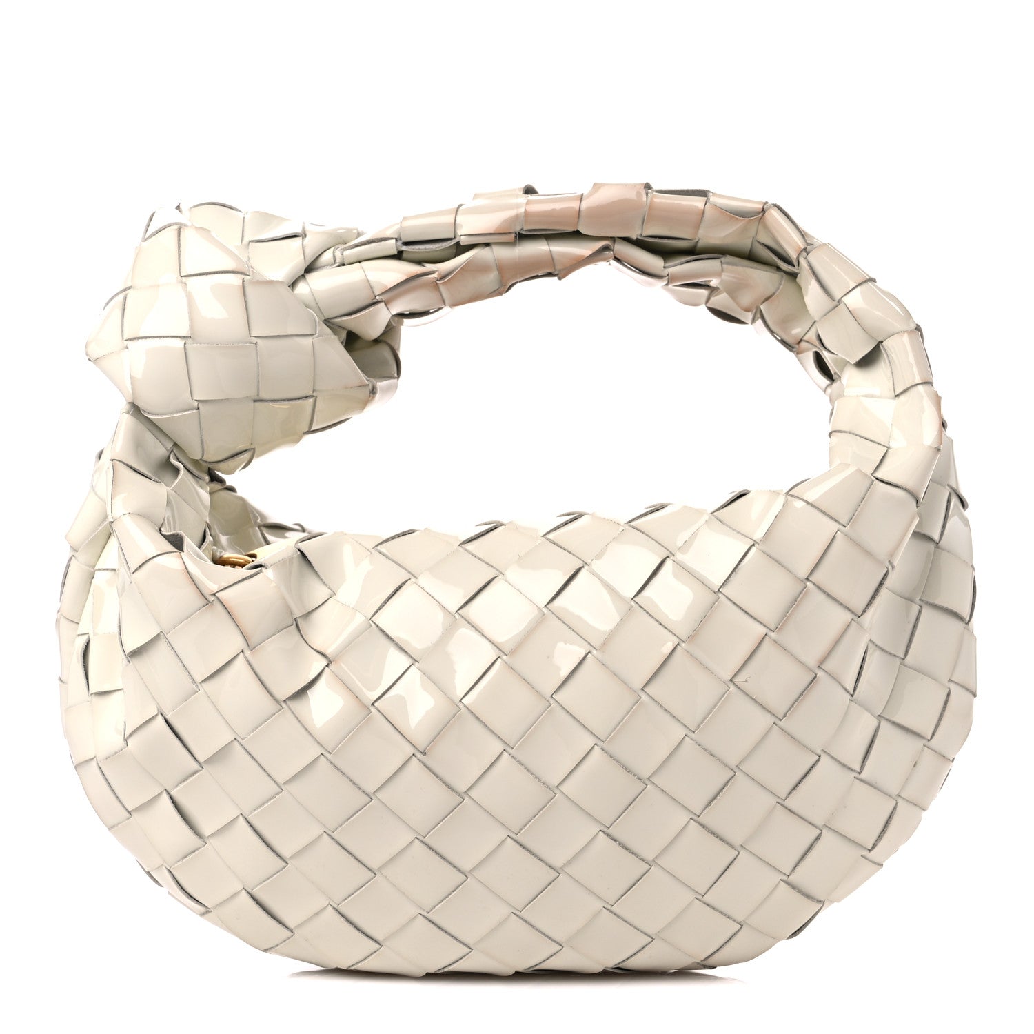 Bottega Veneta Patent Nappa Intrecciato Mini Jodie White 1 of 12
