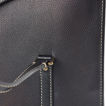 Christian Dior Calfskin Saddle Vertical Shopper Black 16 of 23