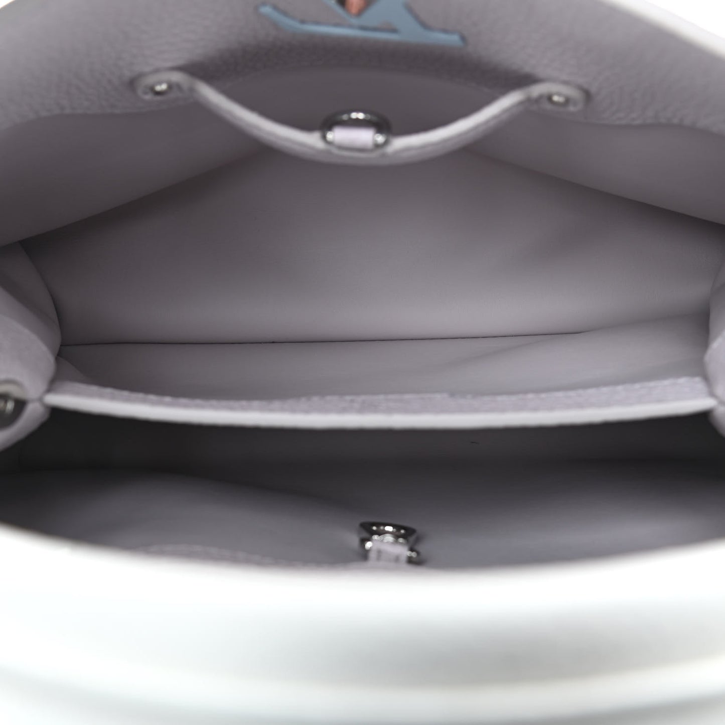 Taurillon Capucines PM Brume Olympe Blue White
