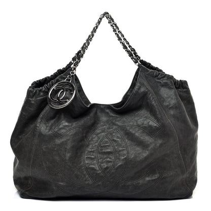 Chanel Distressed Caviar XL Coco Cabas Black 1 of 9