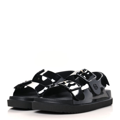 Gucci Rubber Mini Double G Womens Isla Dad Sandals 37 Black 3 of 7
