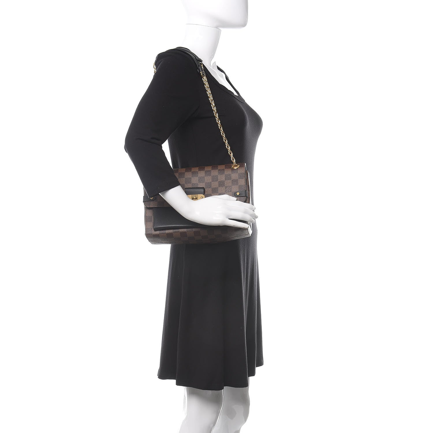 Louis Vuitton Damier Ebene Vavin PM Black 2 of 9