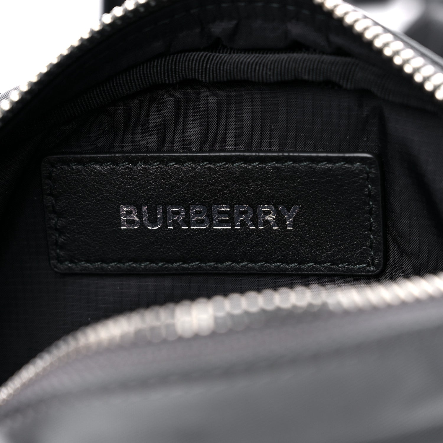 Burberry Econyl Logo Print Small Cannon Bum Bag Charcoal Grey 6 of 9