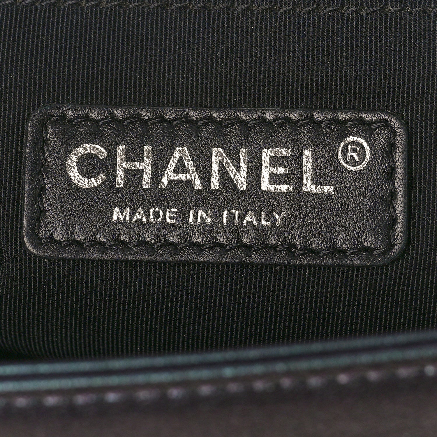 Chanel Iridescent Goatskin Quilted Medium Boy Flap Purple 6 of 9