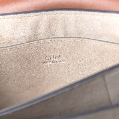 Chloe Suede Calfskin Small Faye Shoulder Bag Tobacco 6 of 12
