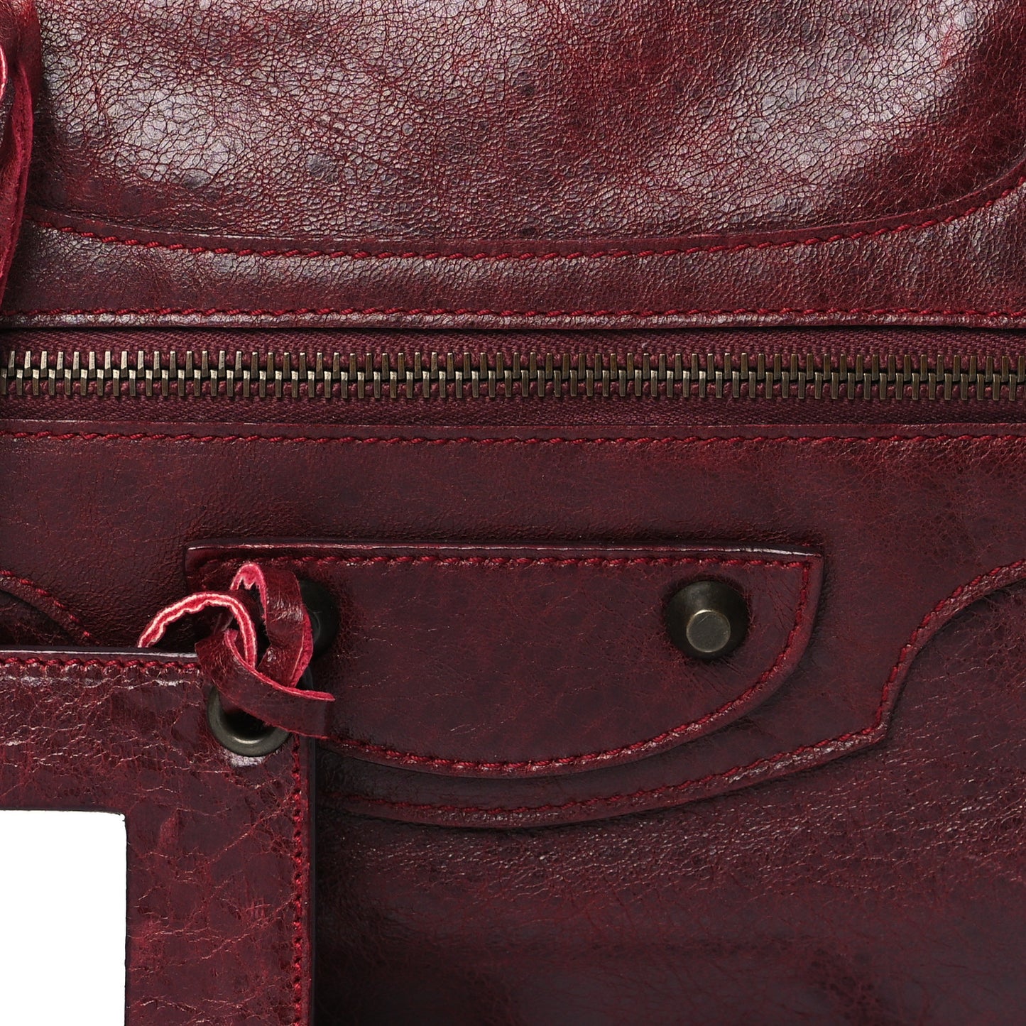 Chevre Classic Hardware Twiggy Rouge Grenat