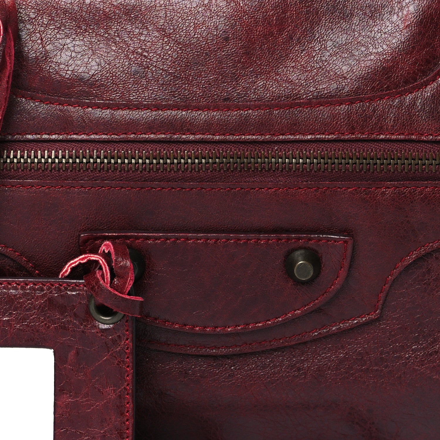 Balenciaga Chevre Classic Hardware Twiggy Rouge Grenat 9 of 12