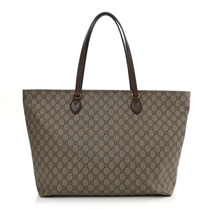 Gucci GG Supreme Monogram Medium Ophidia Shopping Tote Ebony 1 of 10
