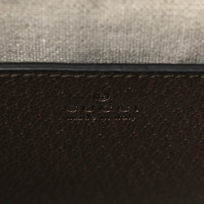 Gucci Monogram Jumbo GG Textured Dollar Calfskin Small Diana Tote Bag Camel Ebony New Acero Pomegranate Red 5 of 5