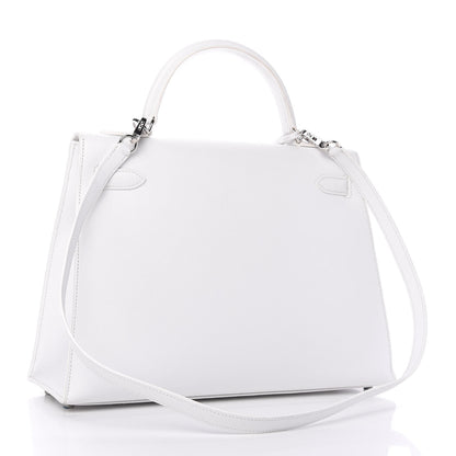 Hermes Epsom Kelly Sellier 32 White 3 of 11