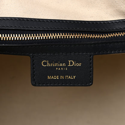 Christian Dior Calfskin Small Dior Vibe Zip Bowling Bag Blue White 6 of 10