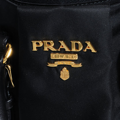 Prada Tessuto Nylon Shopping Satchel Black 9 of 9