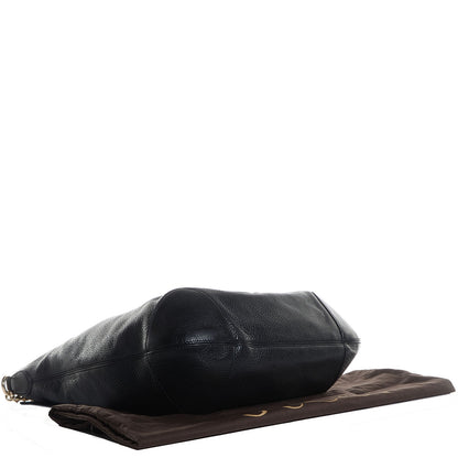 Gucci Pebbled Calfskin Medium Soho Chain Hobo Black 4 of 9