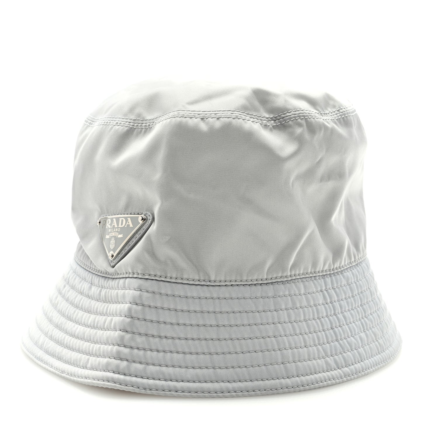 Re-Nylon Metal Triangle Logo Womens Bucket Hat S Fiordaliso