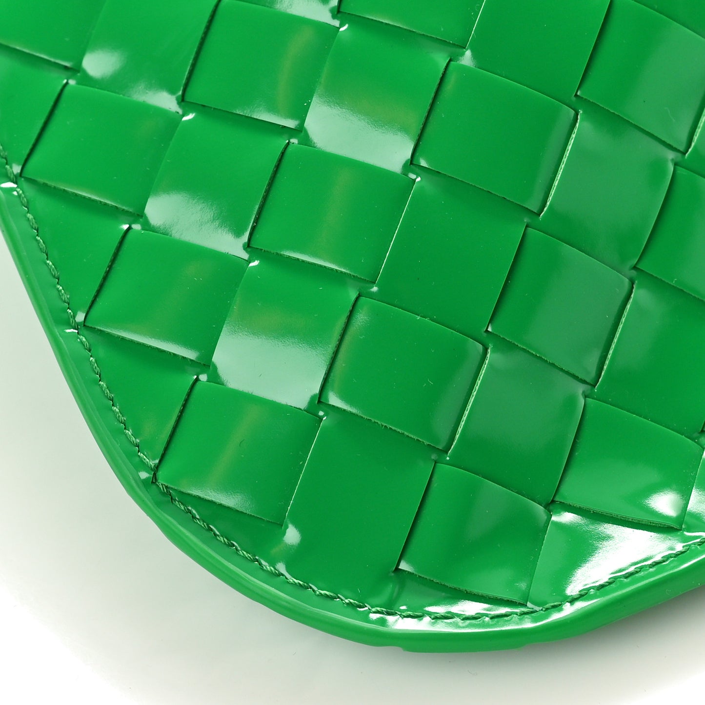 Spazzolato Intrecciato Flap Shoulder Bag Parakeet