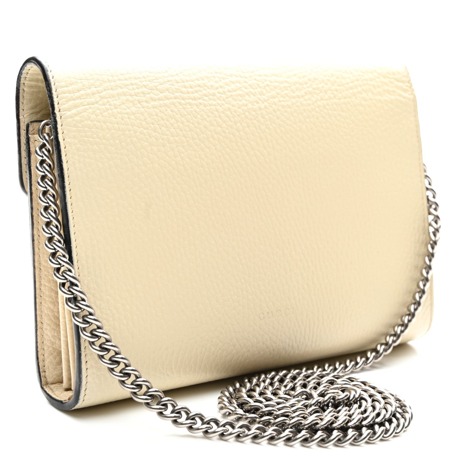 Gucci Dollar Calfskin Mini Dionysus Chain Wallet Mystic White 3 of 11