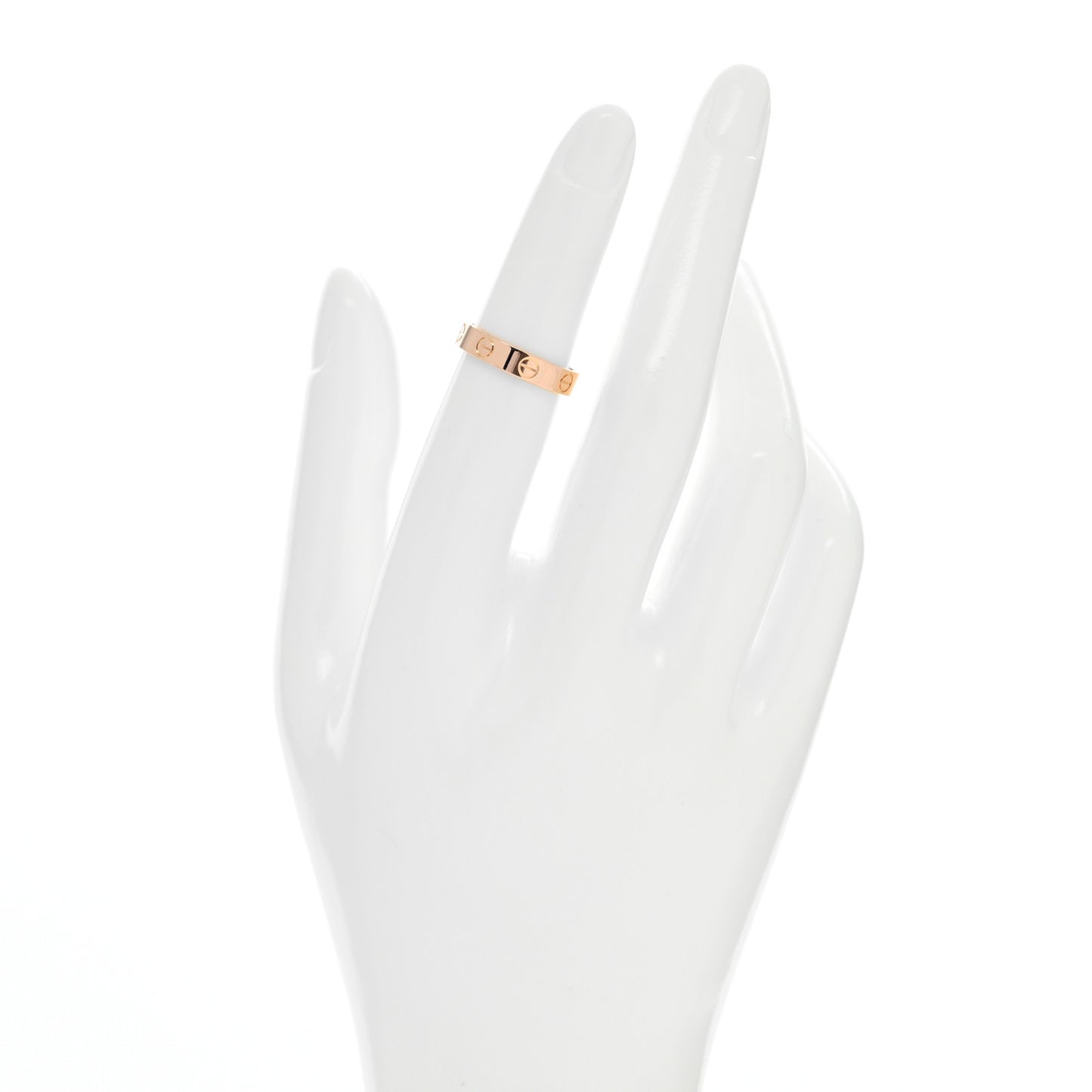 18K Pink Gold 3.5mm LOVE Wedding Band Ring 49 5