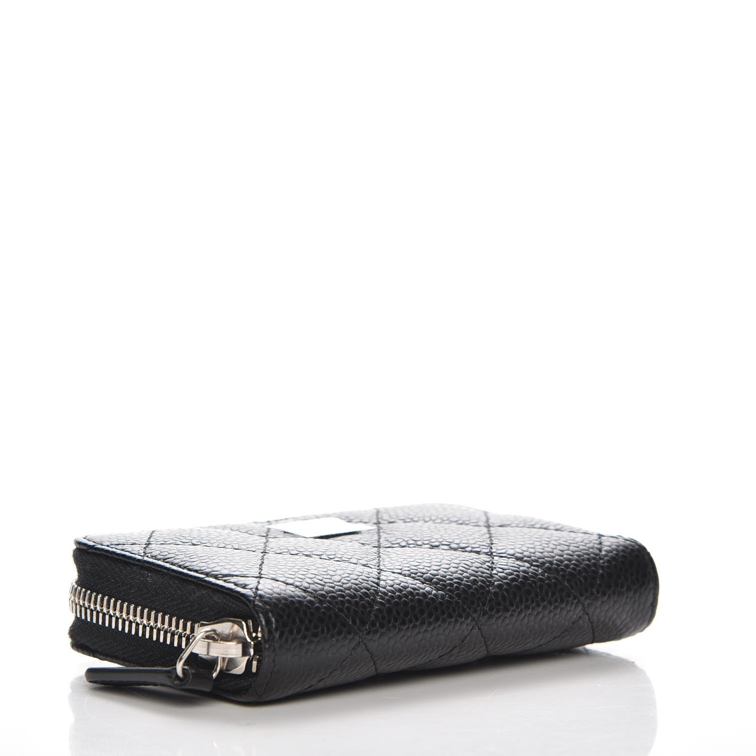 Chanel Caviar Quilted Zip Coin Purse Black 4 of 8