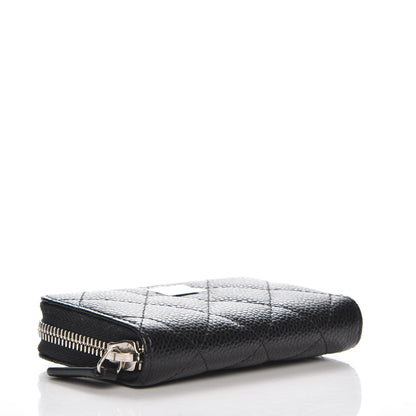 Chanel Caviar Quilted Zip Coin Purse Black 4 of 8