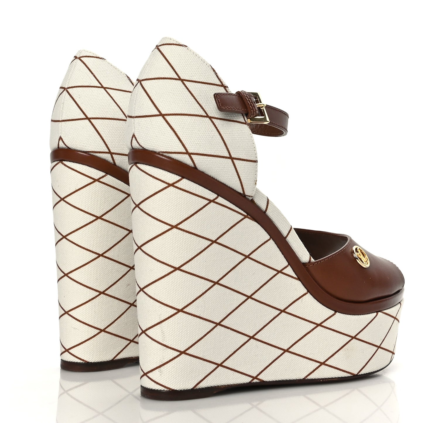 Denim Malletage Blossom Wedge Sandal 38.5