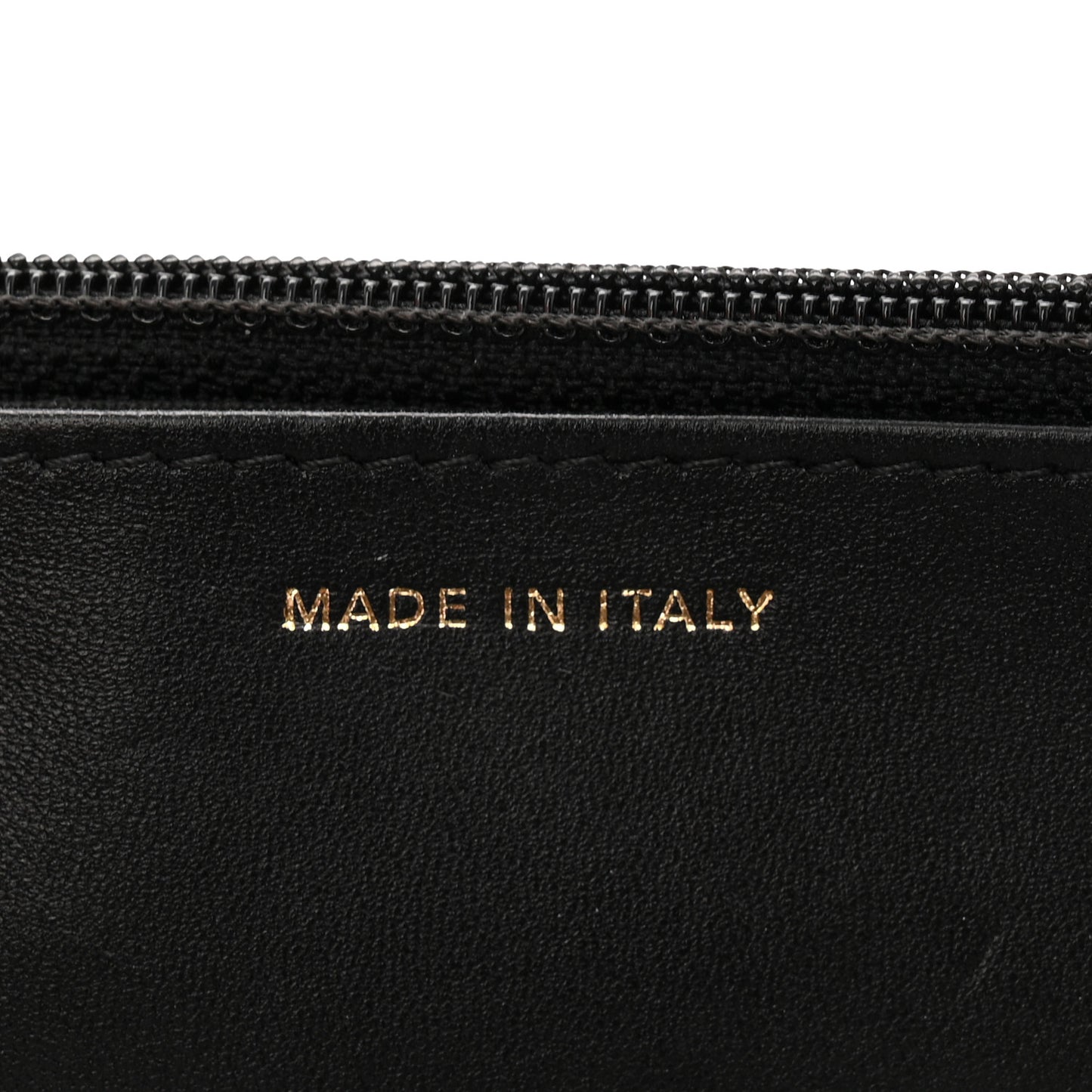 Lambskin Quilted Chain Around Wallet On Chain WOC Black