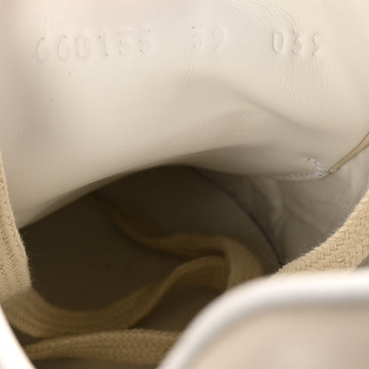 Gucci Calfskin GG Tennis Embossed Womens Ace Sneakers 39 Mystic White 9 of 10