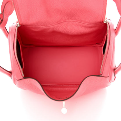 Hermes Taurillon Clemence Lindy 26 Rose Azalee 5 of 10