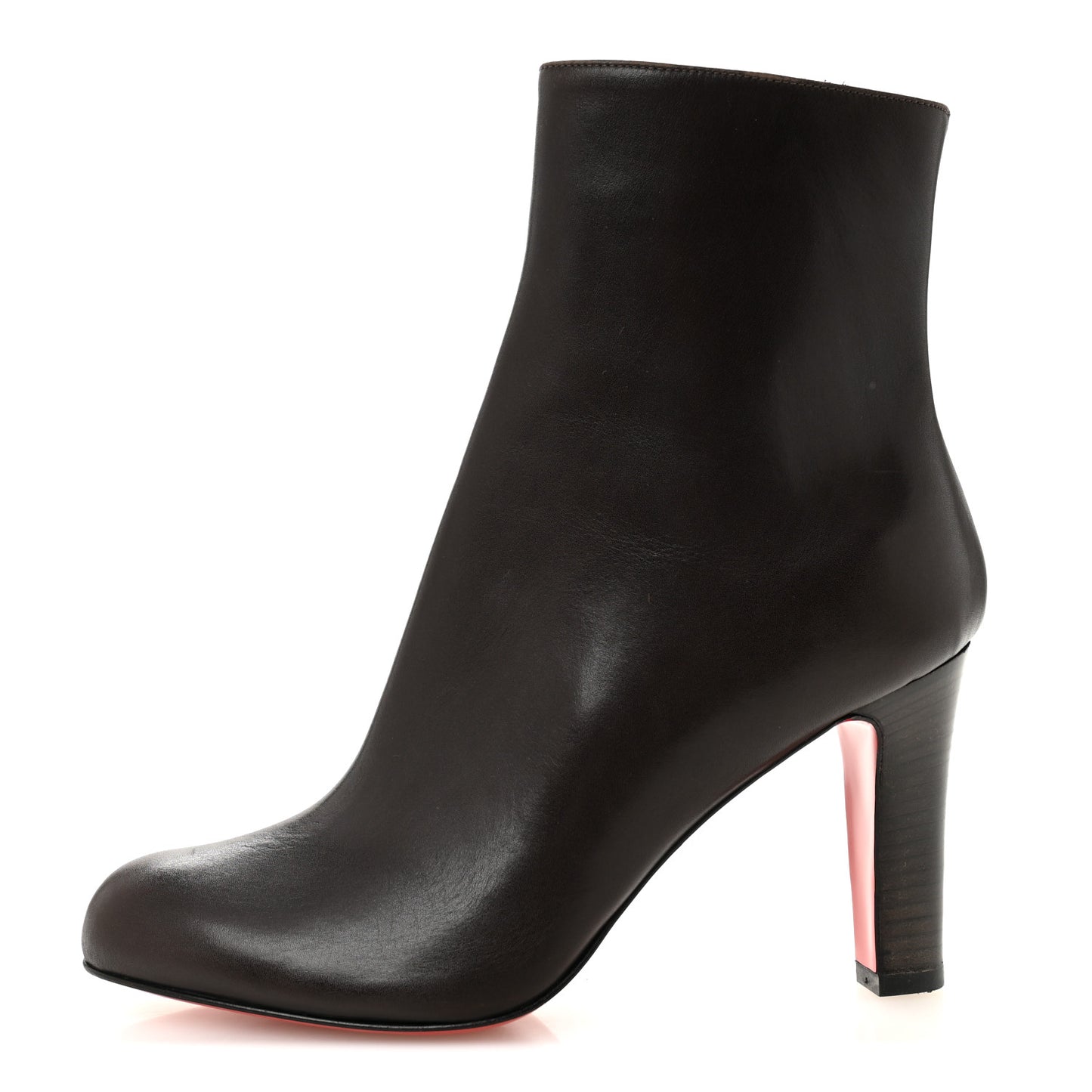 Calfskin Miss Tack Booty 85 Ankle Boots 36 Fondente