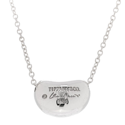 Tiffany Sterling Silver 11mm Elsa Peretti Bean Pendant Necklace 5 of 5