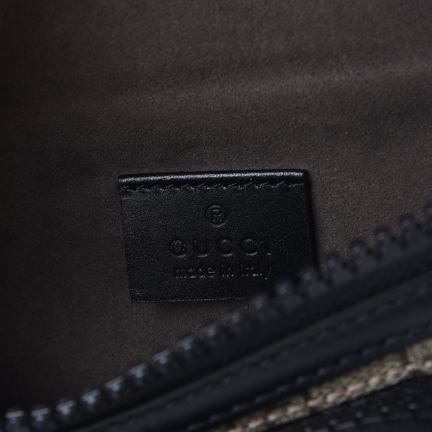GG Supreme Monogram Belt Bag Black
