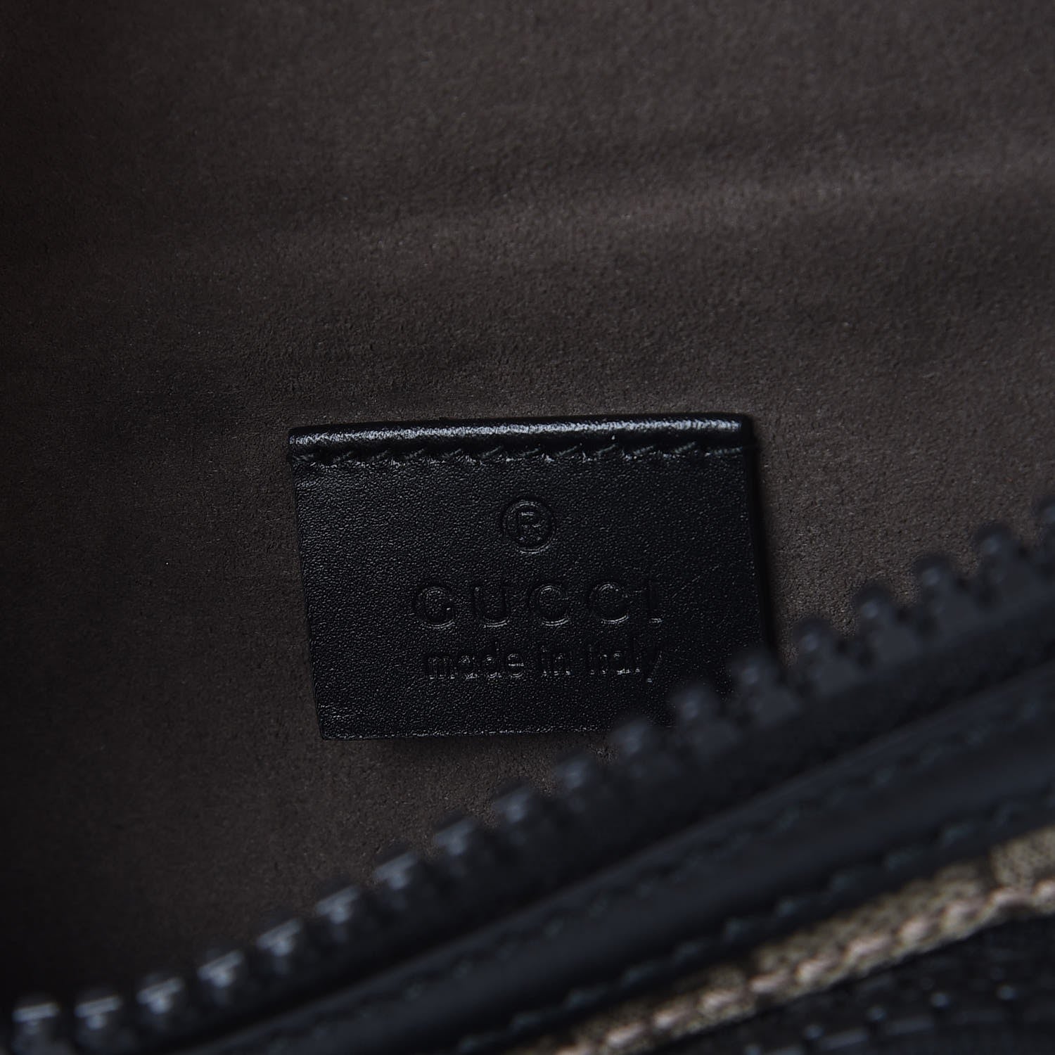 Gucci GG Supreme Monogram Belt Bag Black 7 of 9