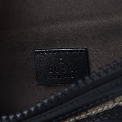 Gucci GG Supreme Monogram Belt Bag Black 7 of 9