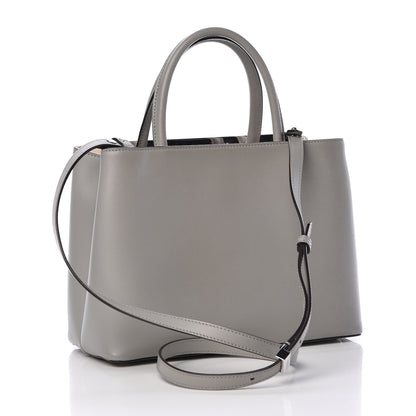 Fendi Vitello Cenury Petite 2Jours Tote Ghiaccio Camelia 3 of 12