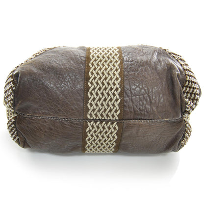 Fendi Nappa Embroidered Spy Cognac Avorio 4 of 12
