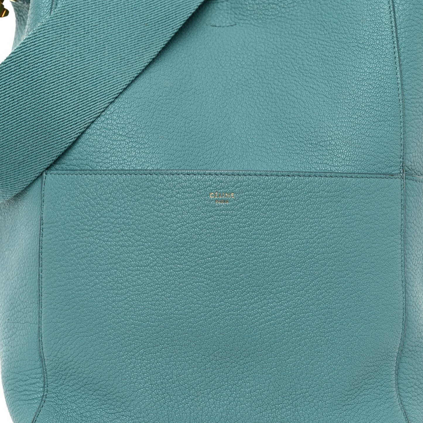 Soft Grained Calfskin Sangle Bucket Bag Antarctic