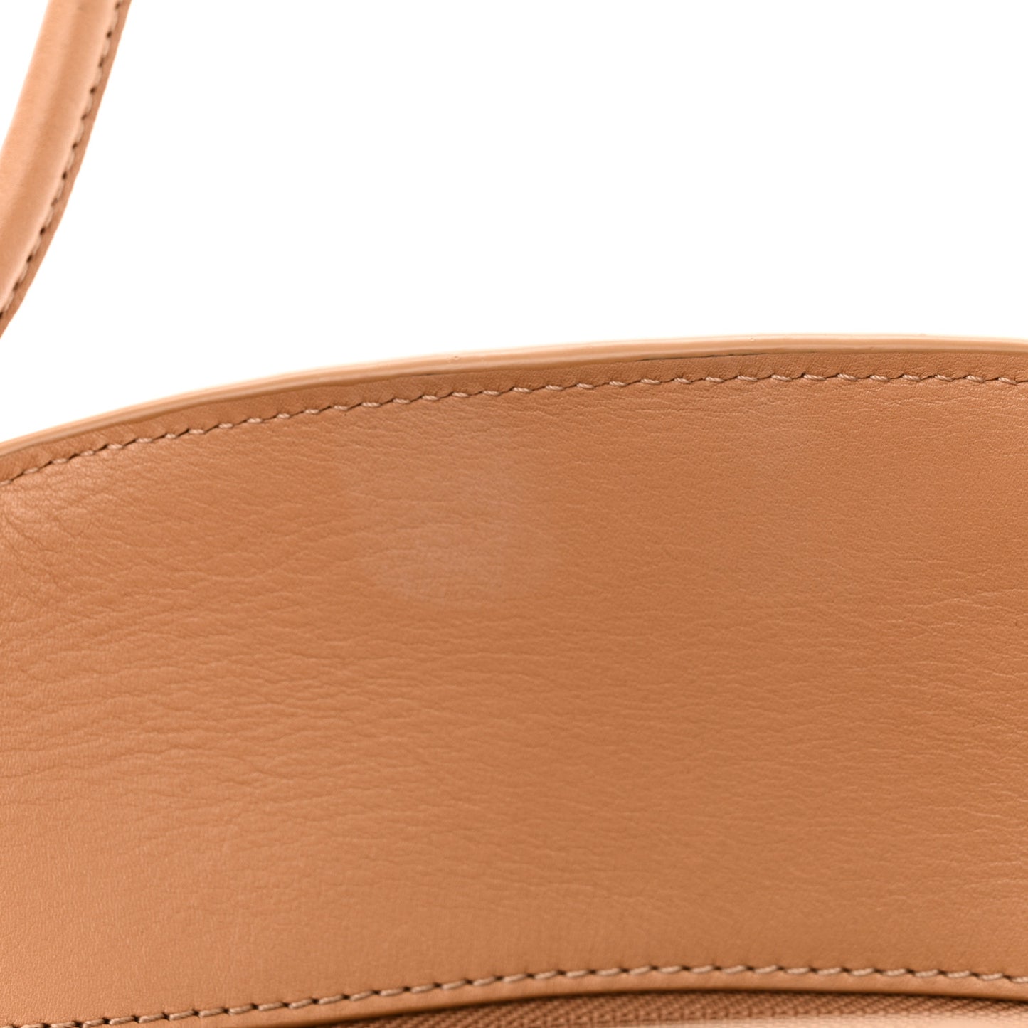 Shiny Nappa Calfskin Paseo Bag Warm Desert