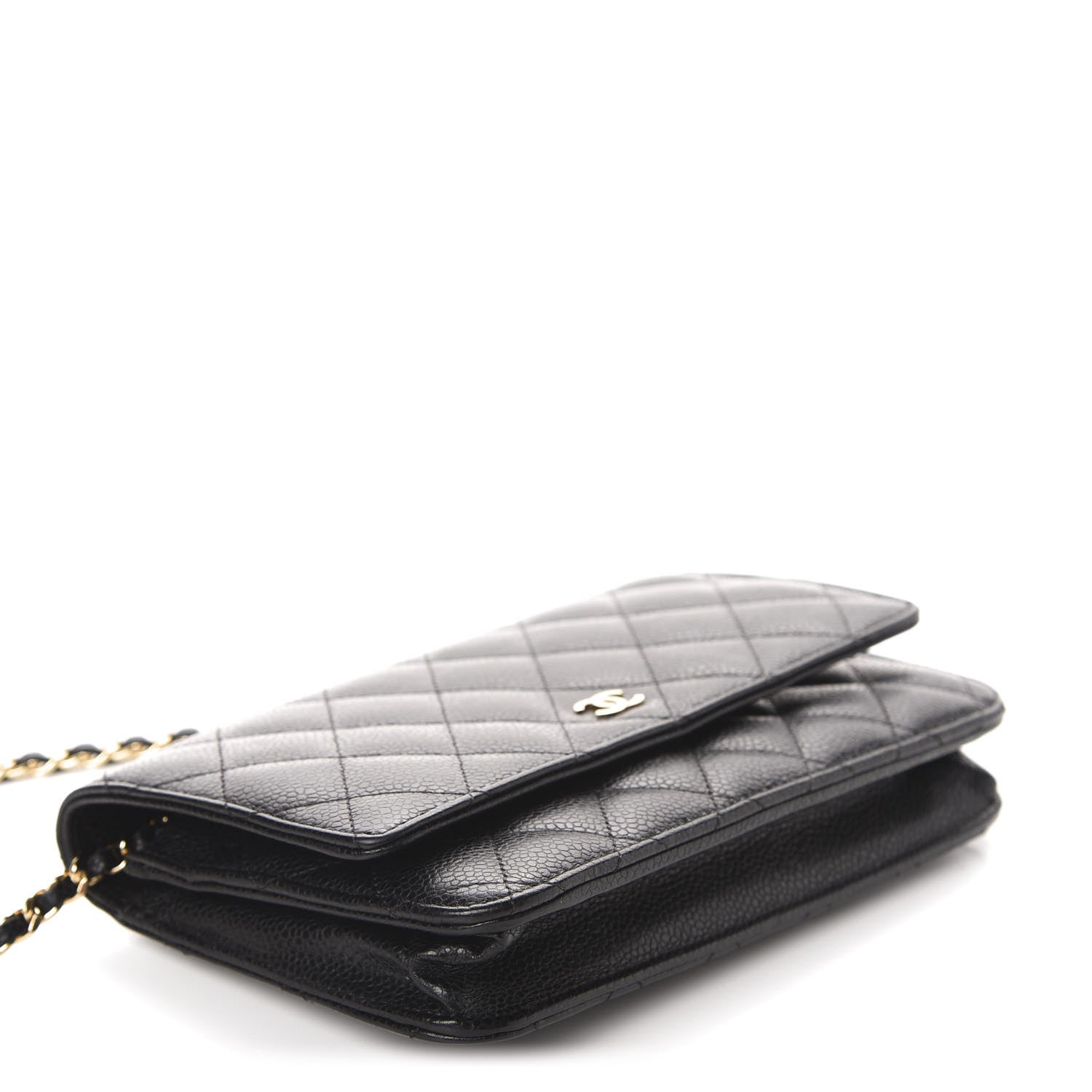 Chanel Caviar Quilted Wallet On Chain WOC Black 4 of 12
