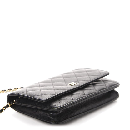 Chanel Caviar Quilted Wallet On Chain WOC Black 4 of 12