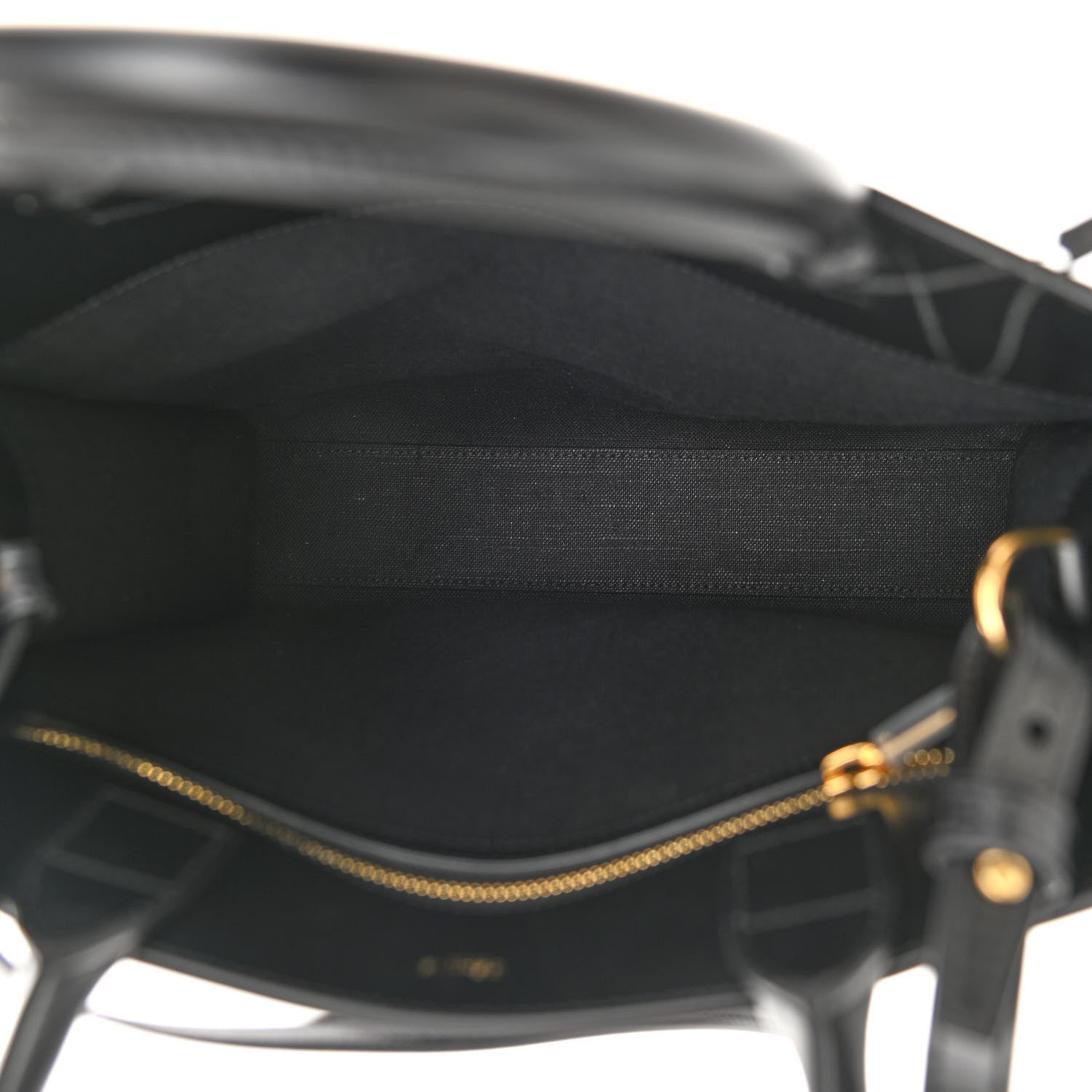 Celine Canvas Calfskin Small Vertical Cabas Black 5 of 12